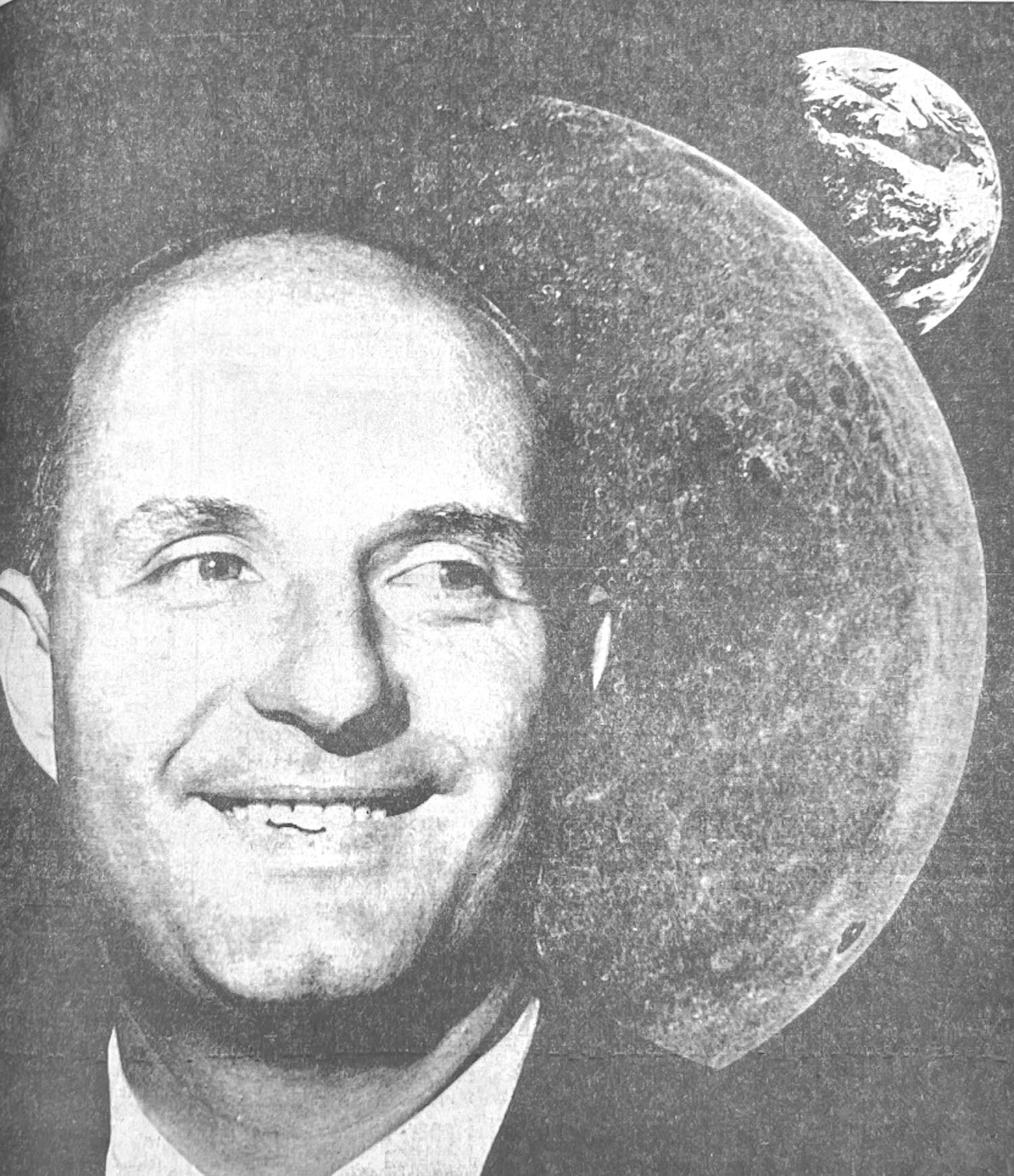 ◄ Day of destiny . . . Col. Thomas P. Stafford has a rendezvous with the moon. This picture originally was published May 22, 1969.