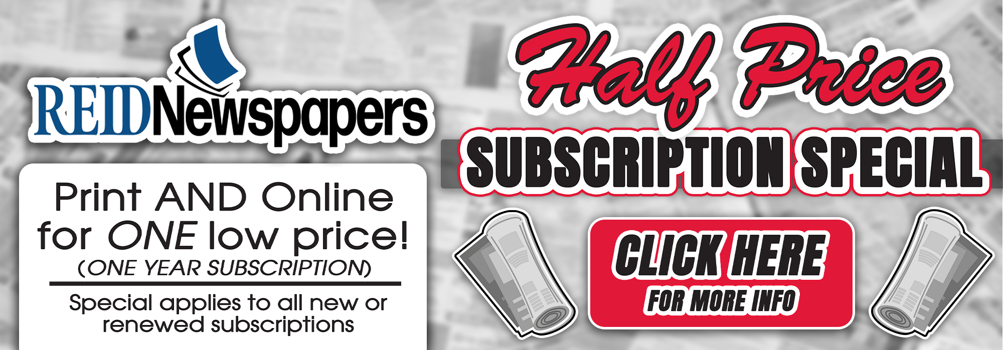 July Half Price Subscription Special