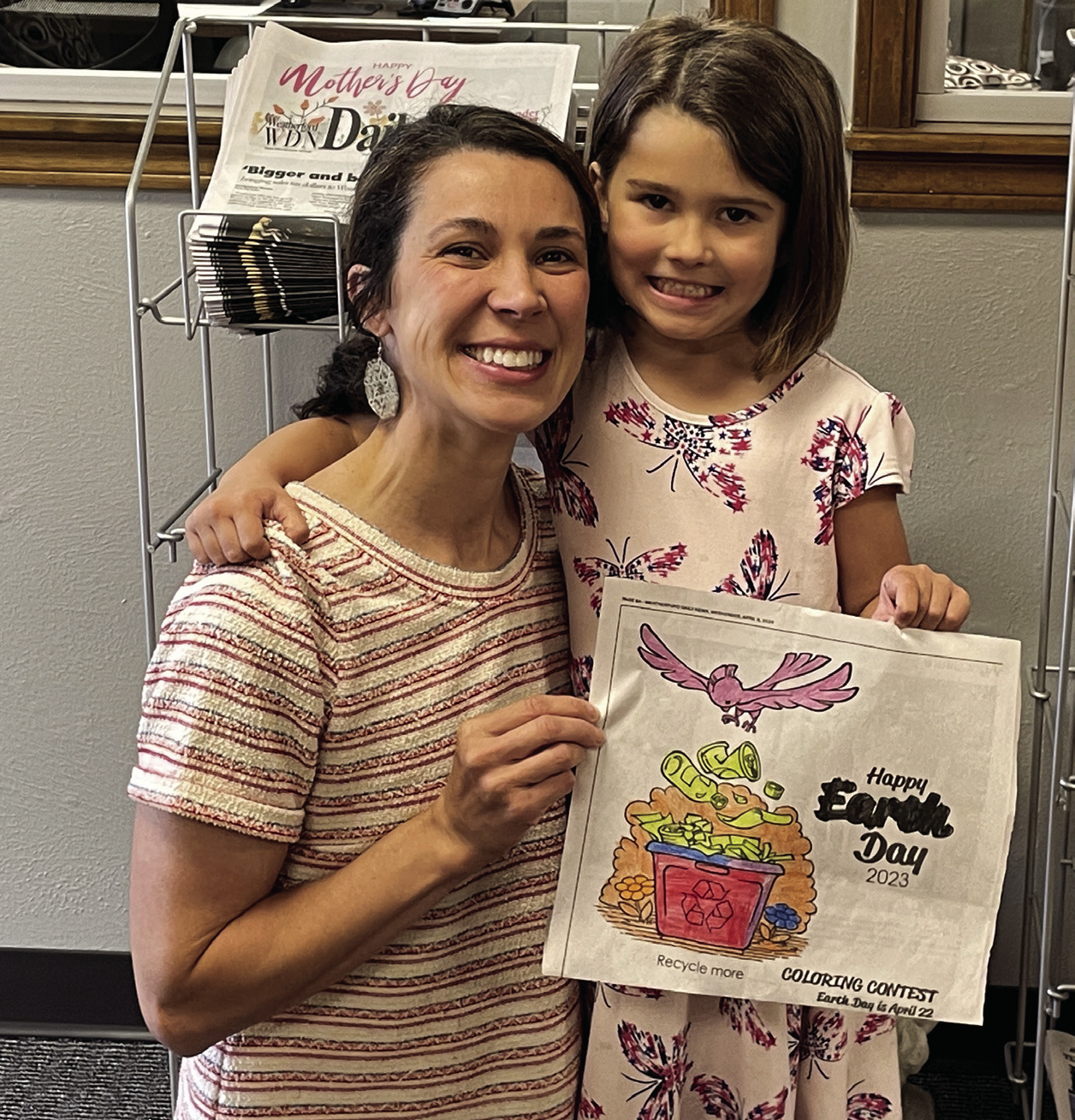 Earth Day Coloring Contest winners